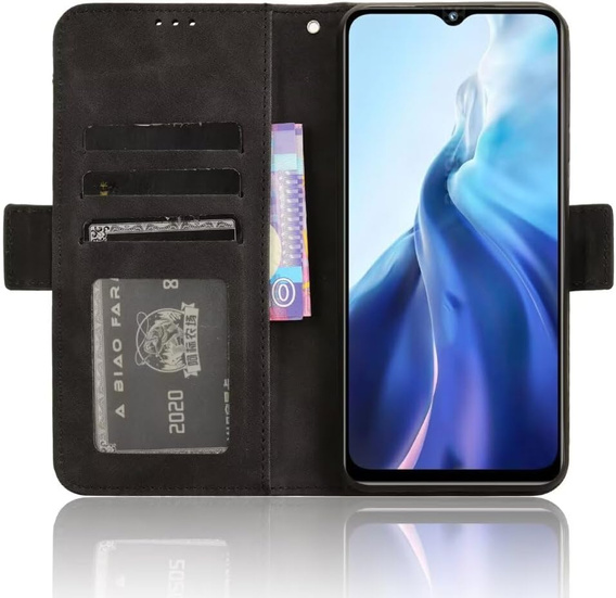 Etui z klapką do Realme Note 70T 4G, Card Slot, czarne