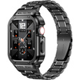 Stalowa bransoleta z etui do Apple Watch Ultra 1/2/3 49mm, Czarna
