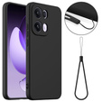 Etui silikonowe do Oppo Reno13 Pro 5G – czarne, kompatybilne z MagSafe, antywstrząsowe