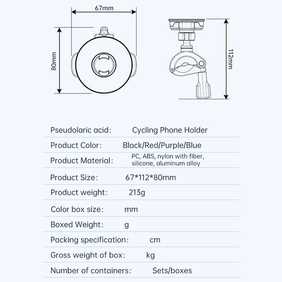Uchwyt rowerowy na telefon Blavec Velo Quick Lock