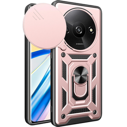 Etui pancerne do Xiaomi Redmi A3, CamShield Slide, różowe