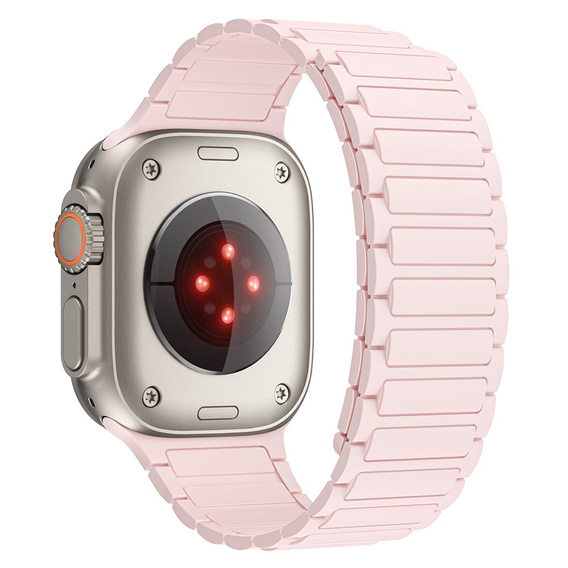 Pasek Silikonowy do Apple Watch 1/2/3/4/5/6/7/8/9/10/11/SE Ultra 1/2/3 42/44/45/46/49mm, Różowy