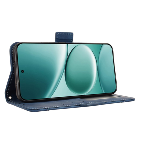 Etui z klapką do Xiaomi Redmi Note 15 Pro Plus 5G, Card Slot, niebieskie