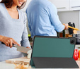 Etui z klapką do Samsung Galaxy Tab A11/A9, Smartcase, zielone