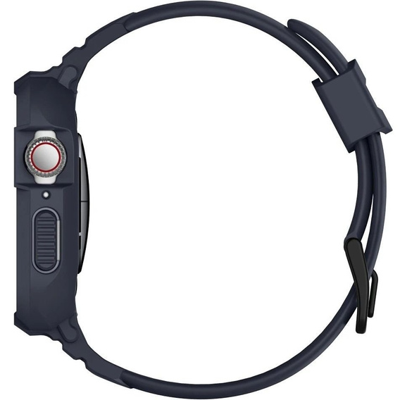 Pasek z etui Spigen do Apple Watch 4/5/6/7/8/9/SE 44/45mm, Rugged Armor Pro, charcoal grey