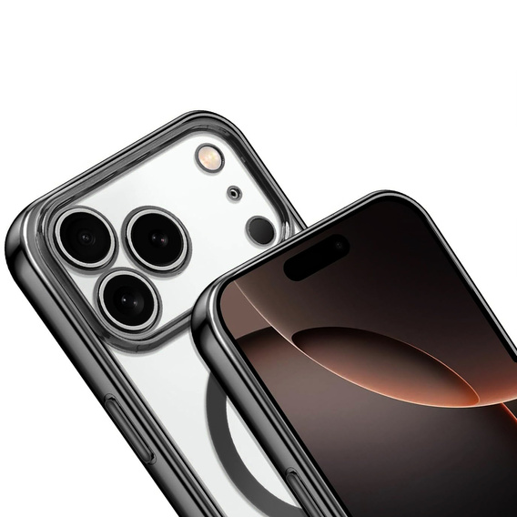 Etui do iPhone 17 Pro, Electro MagSafe, czarne + Smycz