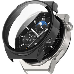 2w1 Etui + Szkło Hartowane do Huawei Watch GT 3 Pro 46mm, Czarne