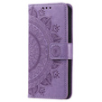 Etui z klapką do Samsung Galaxy S23 FE, Mandala, fioletowe