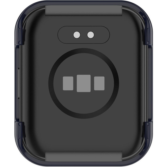 2w1 Etui + Szkło hartowane do Realme Watch 3 Pro, Granatowe
