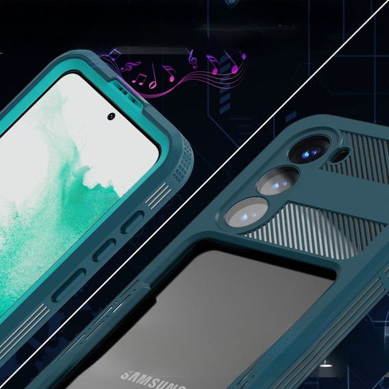 Etui Wodoodporne IP68 do Samsung Galaxy S23 Plus, zielone