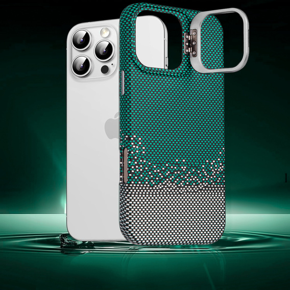 Etui do iPhone 16 Pro, Frame Kickstand, do MagSafe, Sand Green
