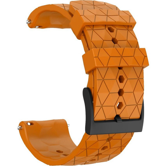 Pasek silikonowy do zegarka Suunto 9, Pomarańczowy