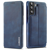 Etui z klapką do Samsung Galaxy S22+ Plus 5G, LC.IMEEKE, niebieskie