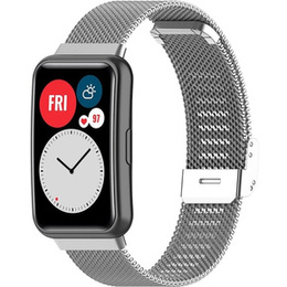 Bransoleta Milanese do Huawei Watch Fit, Srebrna