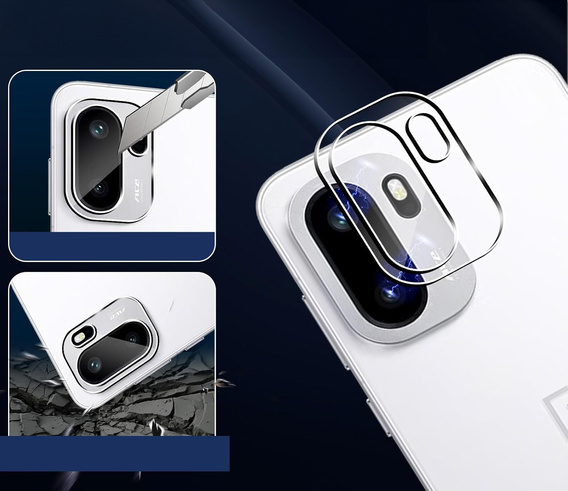 2x Szkło hartowane na aparat ERBORD do OnePlus 15R, Przezroczyste