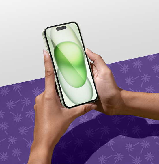 Szkło Hartowane Prywatyzujące Shy Palm do iPhone 15