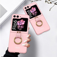 Etui GKK Ring Holder do Samsung Galaxy Z Flip7 FE / Z Flip6, różowe