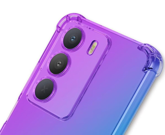 Etui Gradient Dropproof do Realme C71, Fioletowe / niebieskie