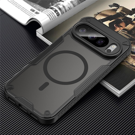 Etui Matt Case do Google Pixel 10 Pro, do MagSafe, wzmocnione, matowe czarne