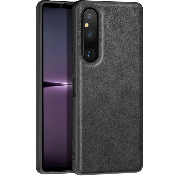 Etui Leather Case do Sony Xperia 1 V, Czarne