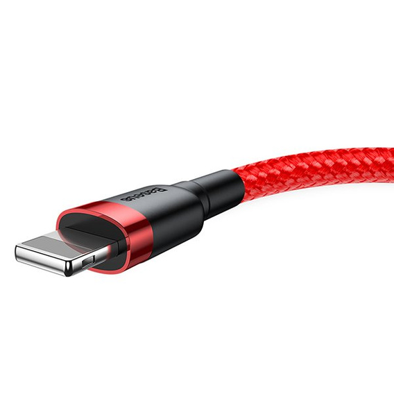 Baseus Cafule – kabel USB-A do Lightning 1 m 2,4A - czerwony