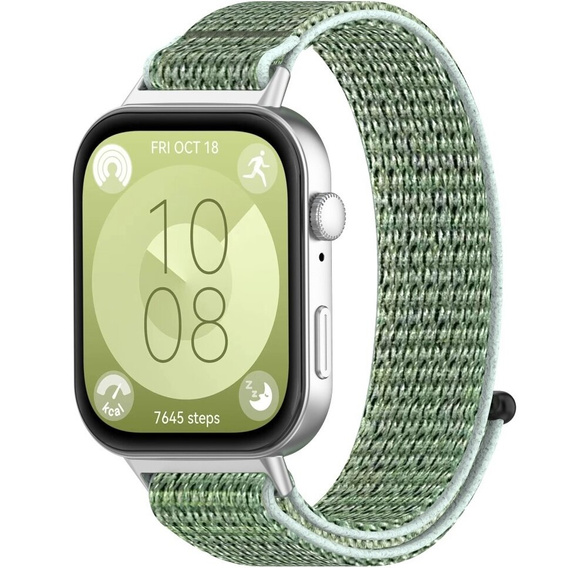 Pasek Nylonowy do Huawei Watch Fit 4 / 4 Pro / 3, Zielony