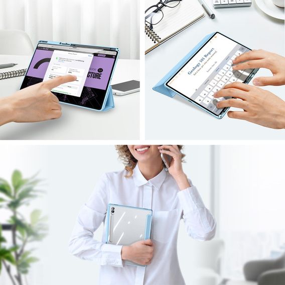 Etui do Samsung Galaxy Tab S10 Ultra, Dux Ducis TOBY, niebieskie