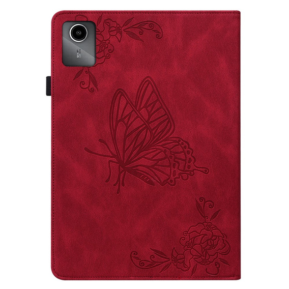 Etui do Lenovo Tab M11, Butterfly, czerwone