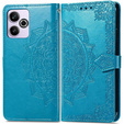 Etui z klapką do Xiaomi Redmi 13, Mandala, niebieskie