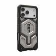 Etui Urban Armor Gear do iPhone 17 Pro, Monarch Pro Kevlar MagSafe, titanium