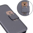 Etui Wallet do Huawei P30 Lite, Teddy, Grey