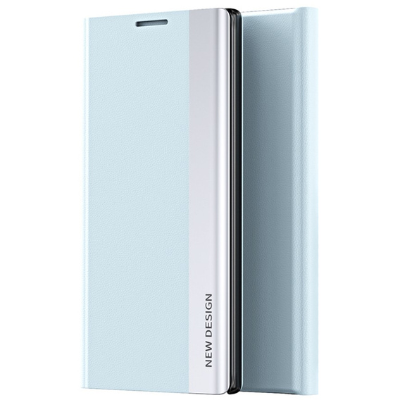 Etui z klapką do Samsung Galaxy S22 5G, Side Magnetic, jasnoniebieskie