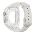Pasek Silikonowy z Etui do Apple Watch 4/5/6/7/8/9/SE 44/45MM, Biały