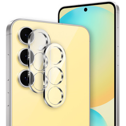 2x Szkło hartowane na aparat ERBORD do Samsung Galaxy S24 FE, Przezroczyste