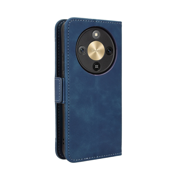 Etui z klapką do Honor Magic 8 Lite, Card Slot, niebieskie