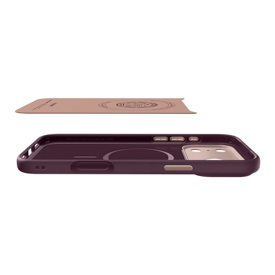 Etui Spigen do iPhone 17 Pro, Nano Pop Mag MagSafe, Burgundy Bean