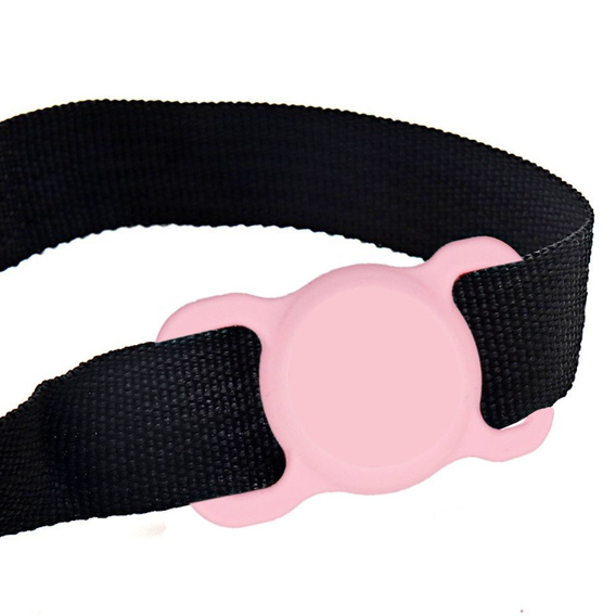 Etui do Apple AirTag 2 / 1, na obroże psa kota, Anti-lost Pet Dog, Różowe