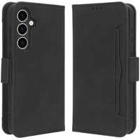 Etui z klapką do Samsung Galaxy S23 FE, Card Slot, czarne