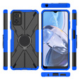 Etui pancerne do Motorola Moto E22 / E22i, z ringiem, czarne / niebieskie