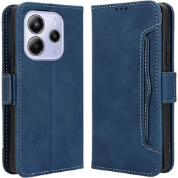 Etui z klapką do Xiaomi Redmi Note 14 4G, Card Slot, granatowe