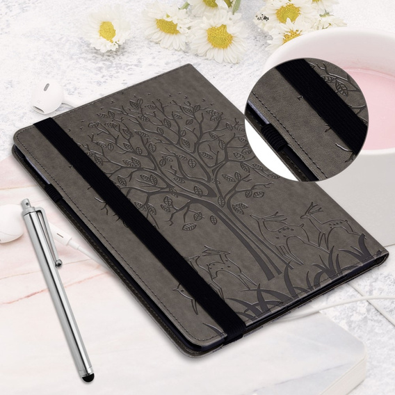 Etui do Xiaomi Redmi Pad SE 11", tree and deers, szare