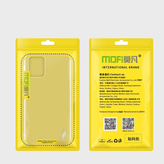 Etui MOFI Case do Motorola Moto G53 5G, Cienkie, Przezroczyste