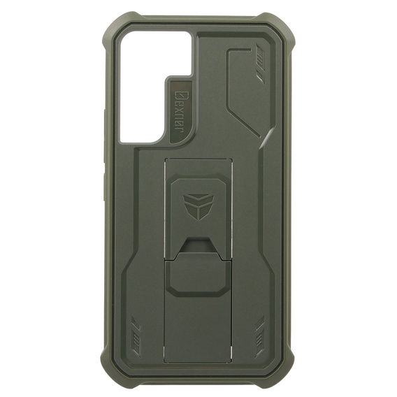 Etui pancerne do Samsung Galaxy S22, Dexnor Full Body, zielone