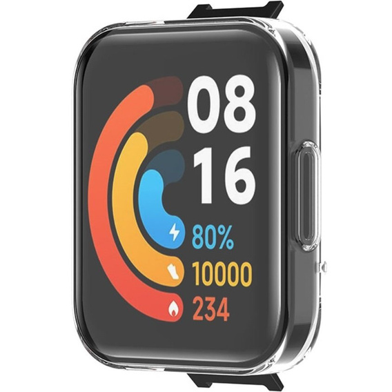 2w1 Etui silikonowe z osłoną na ekran do Xiaomi Redmi Watch 2 Lite, Przezroczyste