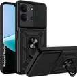 Etui pancerne do Xiaomi Redmi 15C 4G/LTE, CamShield Slide, czarne