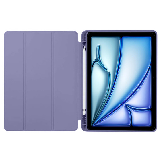 Etui do iPad Air 13" 2024 (6 gen.), Smartcase z miejscem na rysik, fioletowe