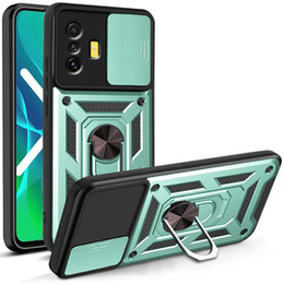 Etui pancerne do Xiaomi Poco F4 GT, CamShield Slide, zielone