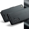 Etui z klapką CASEME do Samsung Galaxy Z Fold6 5G, Litchi Wallet, czarne