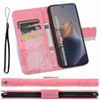 Etui z klapką do Motorola Edge 60 / 60 Fusion, Butterfly, różowe rose gold