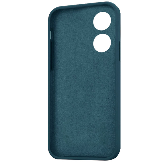 Etui do Oppo Reno8 T, Silicone Lite, ciemnozielone